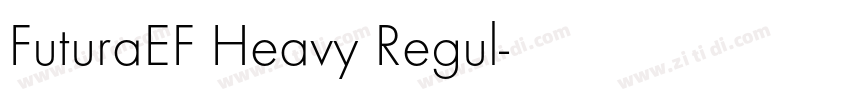 FuturaEF Heavy Regul字体转换
